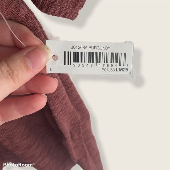 Daily/Ritual Burgundy Short Sleeve Tee Size Large - Picture 10 of 13